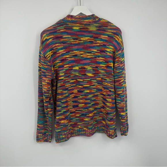 Show Me Your Mumu Gilligan Sweater Size Medium Colorful Space Dye Knit Boho - Picture 9 of 9